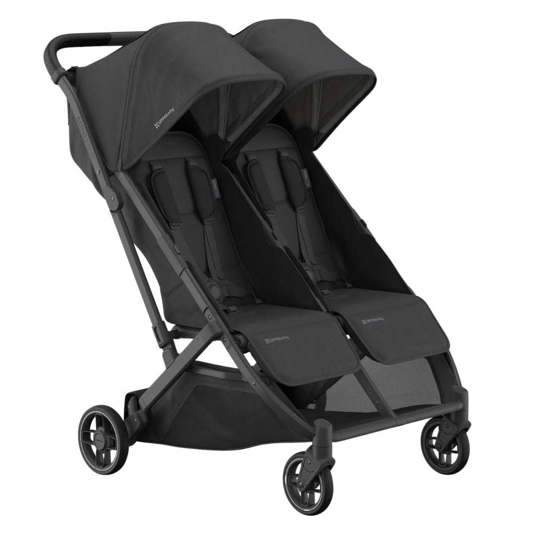 UPPAbaby Minu Duo Stroller JAKE (Charcoal/Carbon/ Black Leather)