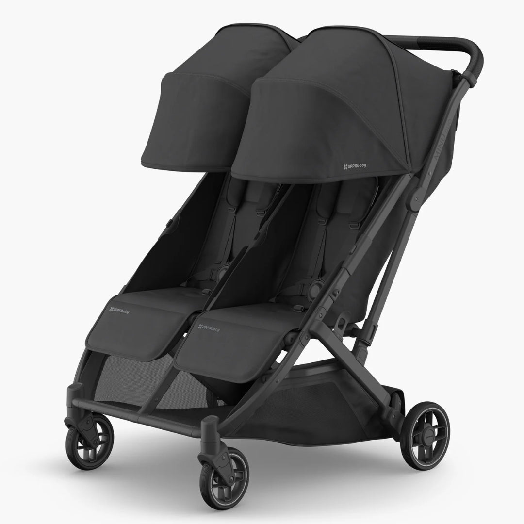 UPPAbaby Minu Duo Stroller JAKE (Charcoal/Carbon/ Black Leather)