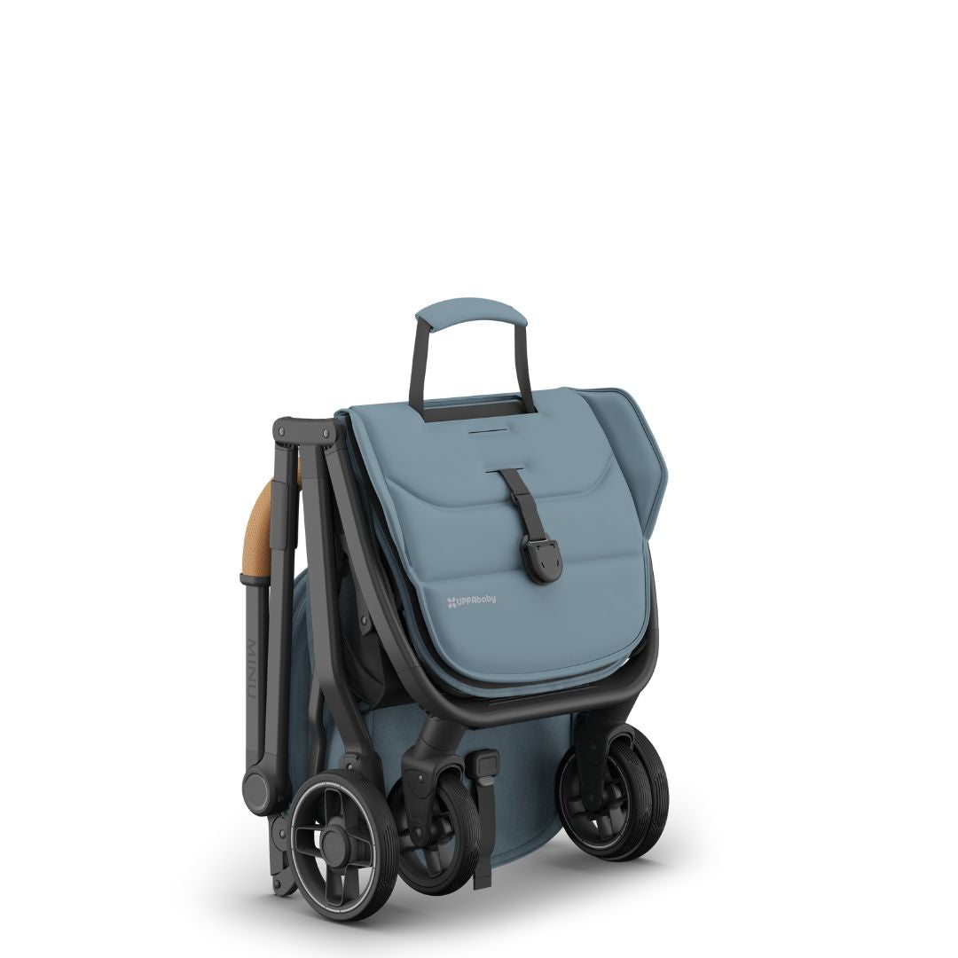 UPPAbaby Minu V3 Stroller Stone Blue/Carbon Frame DILLAN