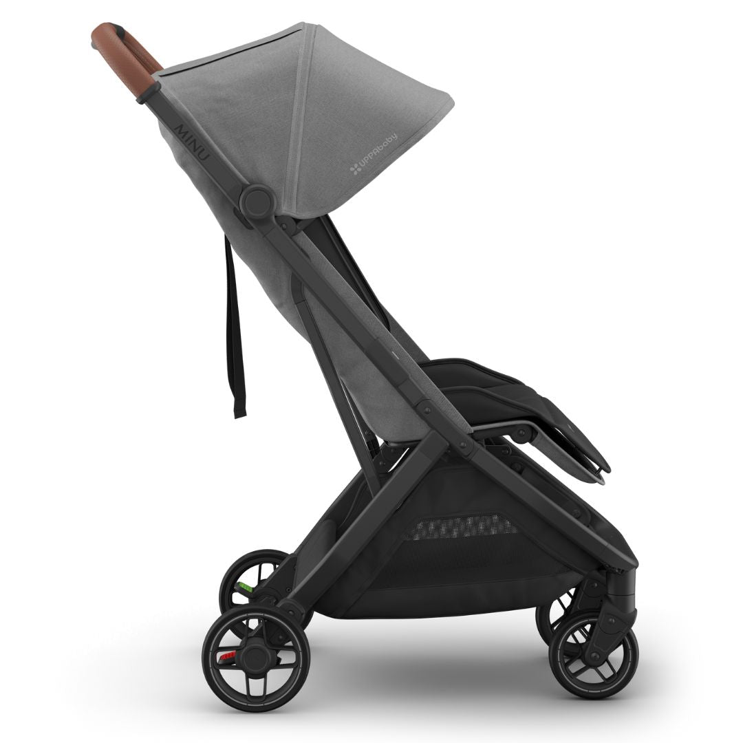 UPPAbaby Minu V3 Stroller Charcoal Melange/Carbon Frame GREYSON