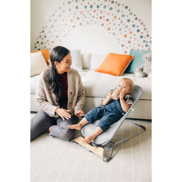 uppababy stella grey UPPAbaby Mira 2in1 Bouncer and Seat Stella (Grey Melange) – Baby Kingdom