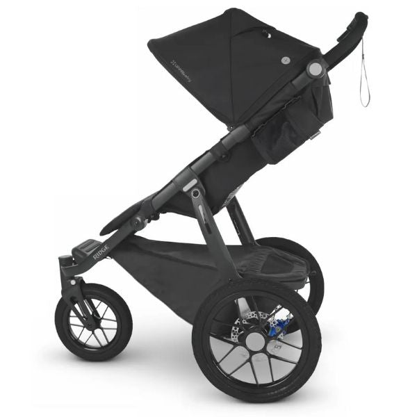 UPPAbaby RIDGE Pram JAKE (Charcoal/Grey) + Bassinet + Bassinet Adaptors