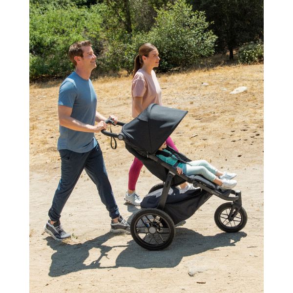 UPPAbaby RIDGE Pram JAKE (Charcoal/Grey) + Bassinet + Bassinet Adaptors