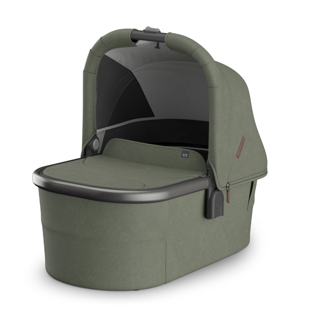 UPPAbaby V3 Bassinet EVELYN (Meadow Green/Graphite Frame/Chestnut Leather)