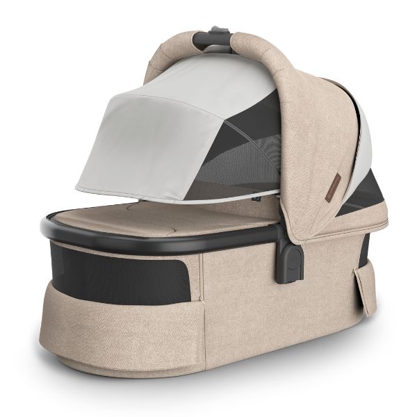 UPPAbaby V3 Bassinet LIAM (Oat Melange/Carbon/Chestnut Leather)