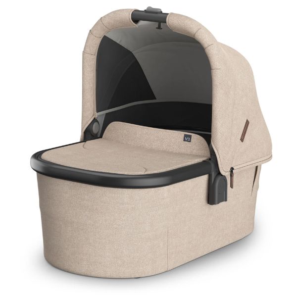UPPAbaby V3 Bassinet LIAM (Oat Melange/Carbon/Chestnut Leather)