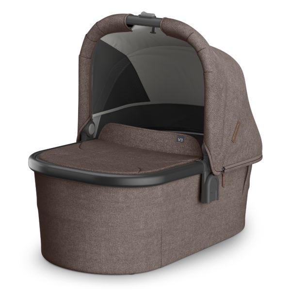 UPPAbaby V3 Bassinet OWEN (Mocha Melange/Carbon Frame/Chestnut Leather)
