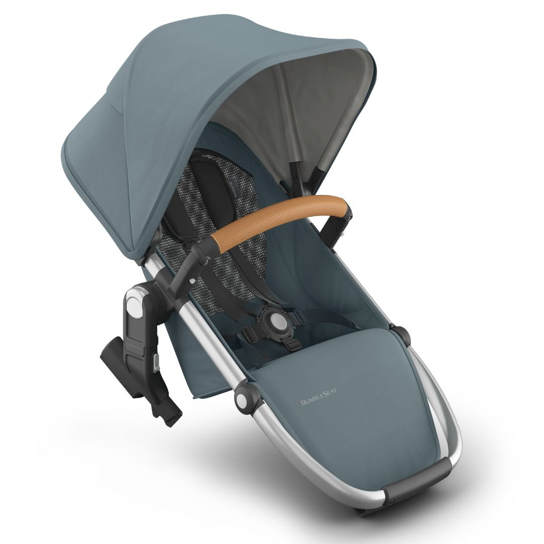 UPPAbaby VISTA V3 Rumble Seat CALLUM (Stone Blue/Silver Frame/Sand Leather)