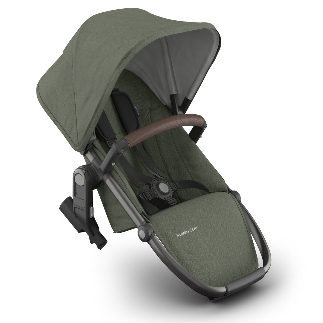 UPPAbaby VISTA V3 Rumble Seat EVELYN (Meadow Green/Graphite Frame/Chestnut Leather)