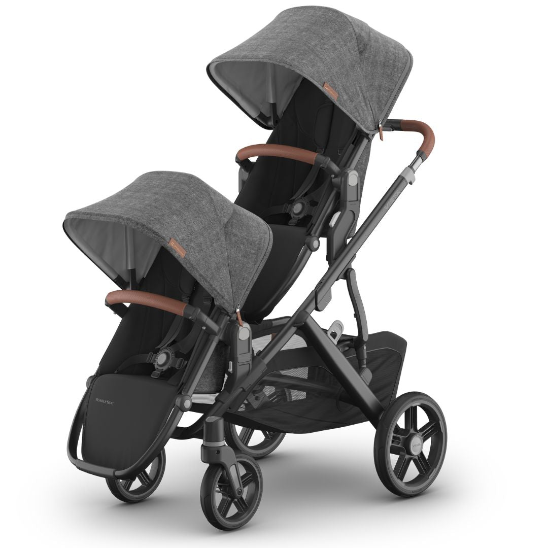 UPPAbaby VISTA V3 Rumble Seat GREYSON (Charcoal Mélange/Carbon/Saddle Leather)