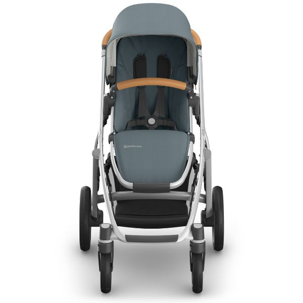 UPPAbaby Vista V3 Pram with Bassinet CALLUM (Stone Blue/Silver Frame/Sand Leather)