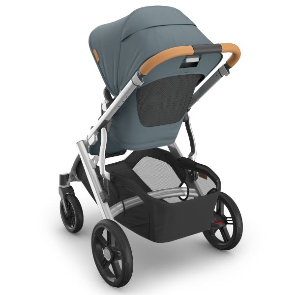 UPPAbaby Vista V3 Pram with Bassinet CALLUM (Stone Blue/Silver Frame/Sand Leather)