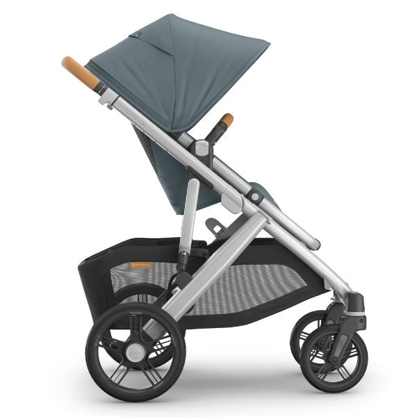 UPPAbaby Vista V3 Pram with Bassinet CALLUM (Stone Blue/Silver Frame/Sand Leather)