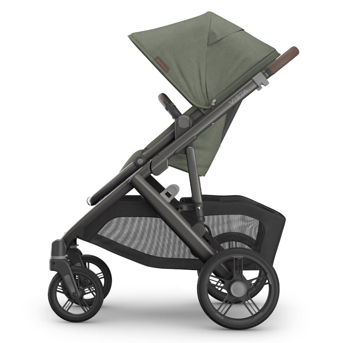UPPAbaby Vista V3 Pram with Bassinet EVELYN (Meadow Green/Graphite Frame/Chestnut Leather)