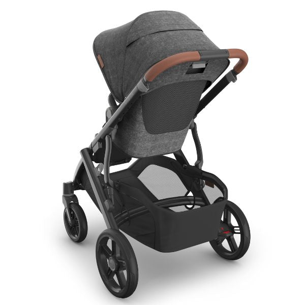UPPAbaby Vista V3 Pram with Bassinet GREYSON (Charcoal Mélange/Carbon Frame/Saddle Leather) + Rumble Seat V3