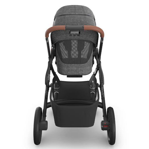 UPPAbaby Vista V3 Pram with Bassinet GREYSON (Charcoal Mélange/Carbon Frame/Saddle Leather) + Rumble Seat V3
