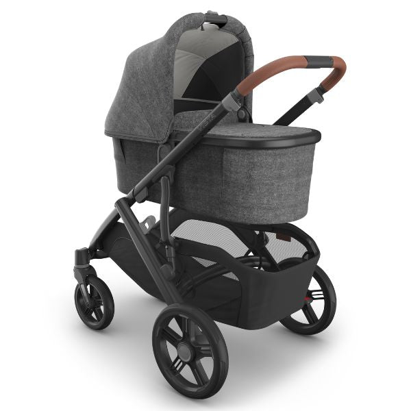 UPPAbaby Vista V3 Pram with Bassinet GREYSON (Charcoal Mélange/Carbon Frame/Saddle Leather) + Rumble Seat V3