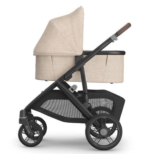 UPPAbaby Vista V3 Pram with Bassinet LIAM (Oat Mélange/Carbon/ Chestnut Leather) – Baby Kingdom