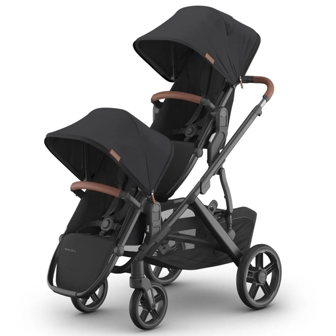 UPPAbaby Vista V3 Pram with Bassinet NORI (Charcoal/Carbon Frame/Saddle Leather) + Rumble Seat V3