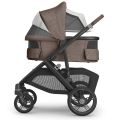 UPPAbaby Vista V3 Pram with Bassinet OWEN (Mocha Melange/Carbon Frame/Chestnut Leather) + Rumble Seat V3