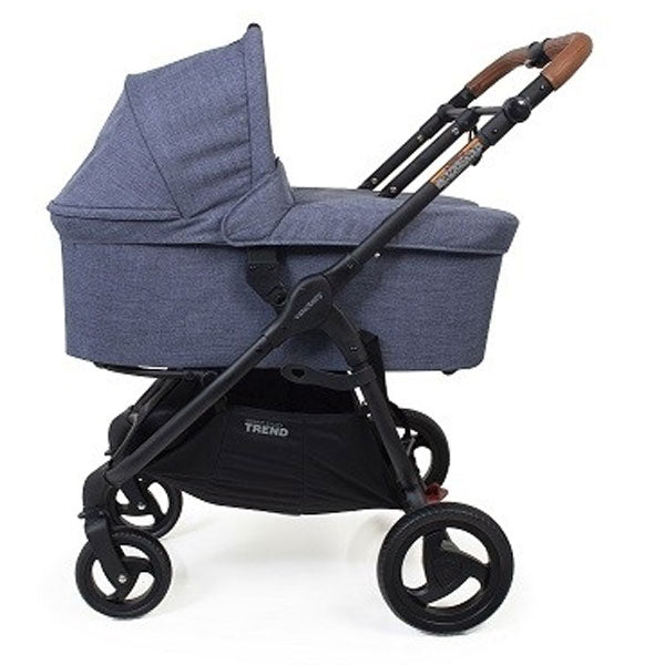 Valco Baby Trend Duo Bassinet Denim + Bassinet Adaptors