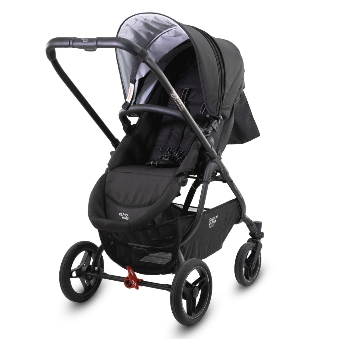 Valco Baby Snap Ultra Elite Stroller Liquorice TRAVEL SYSTEM (Includes Britax B-POD Lite Capsule & Adaptors)