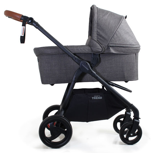 Valco Baby Trend Ultra/Trend & Trend 4 Bassinet Charcoal + Bassinet Adaptors