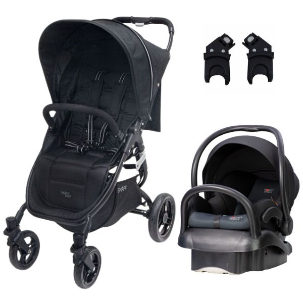 Valco Baby Snap 4 Stroller Black Beauty TRAVEL SYSTEM (Includes Capsule & Adaptor)