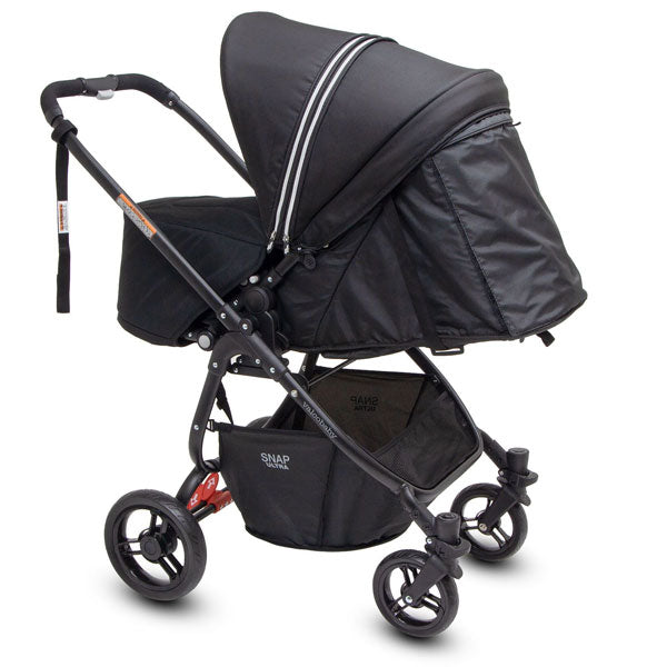 Valco Baby Snap Ultra Stroller Coal Black V3 TRAVEL SYSTEM (Includes Capsule & Adaptors)