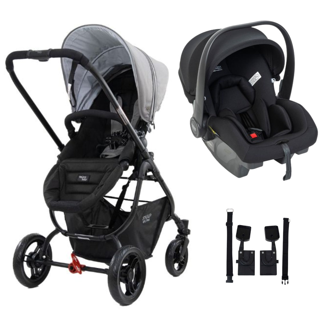 Valco Baby Snap Ultra (Pivot Seat) Stroller Fauna TRAVEL SYSTEM (Includes Britax B-POD Lite Capsule & Adaptors)
