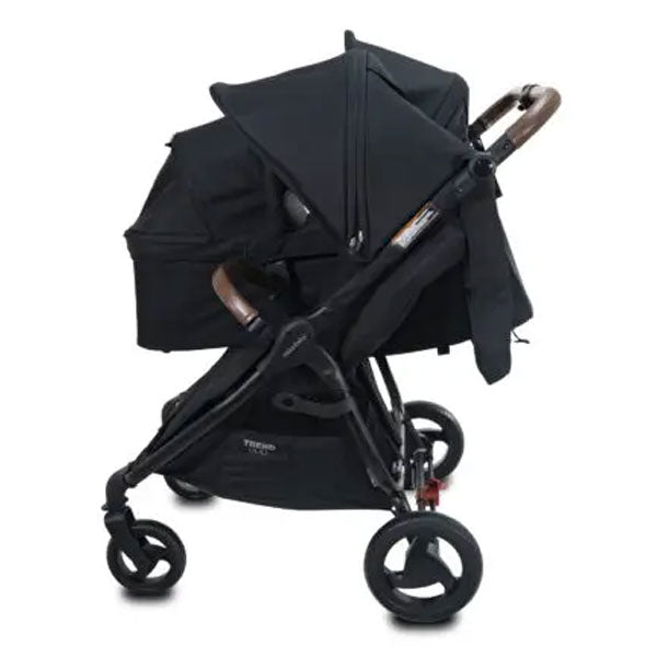 Valco Baby Trend Duo Bassinet Ash Black + Bassinet Adaptors