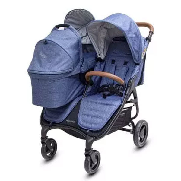 Valco Baby Trend Duo Bassinet Denim + Bassinet Adaptors