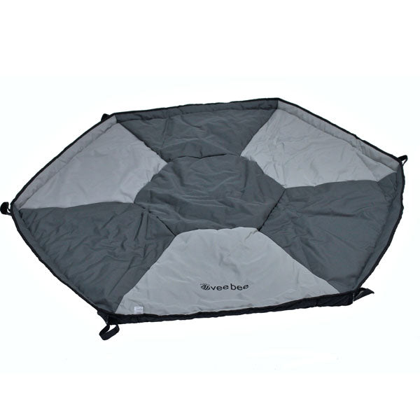 VeeBee Play Mat for 6 Sided Play Yard Marble Grey
