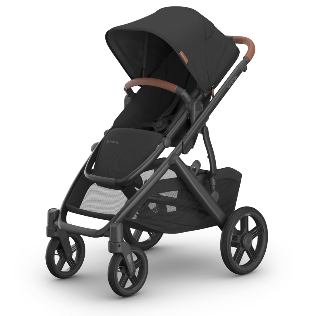 UPPAbaby Vista V3 Pram NORI-EXCLUDES BASSINET (Charcoal/Carbon Frame/Saddle Leather)