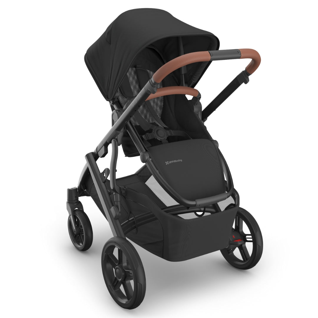 UPPAbaby Vista V3 Pram with Bassinet NORI (Charcoal/Carbon Frame/Saddle Leather)