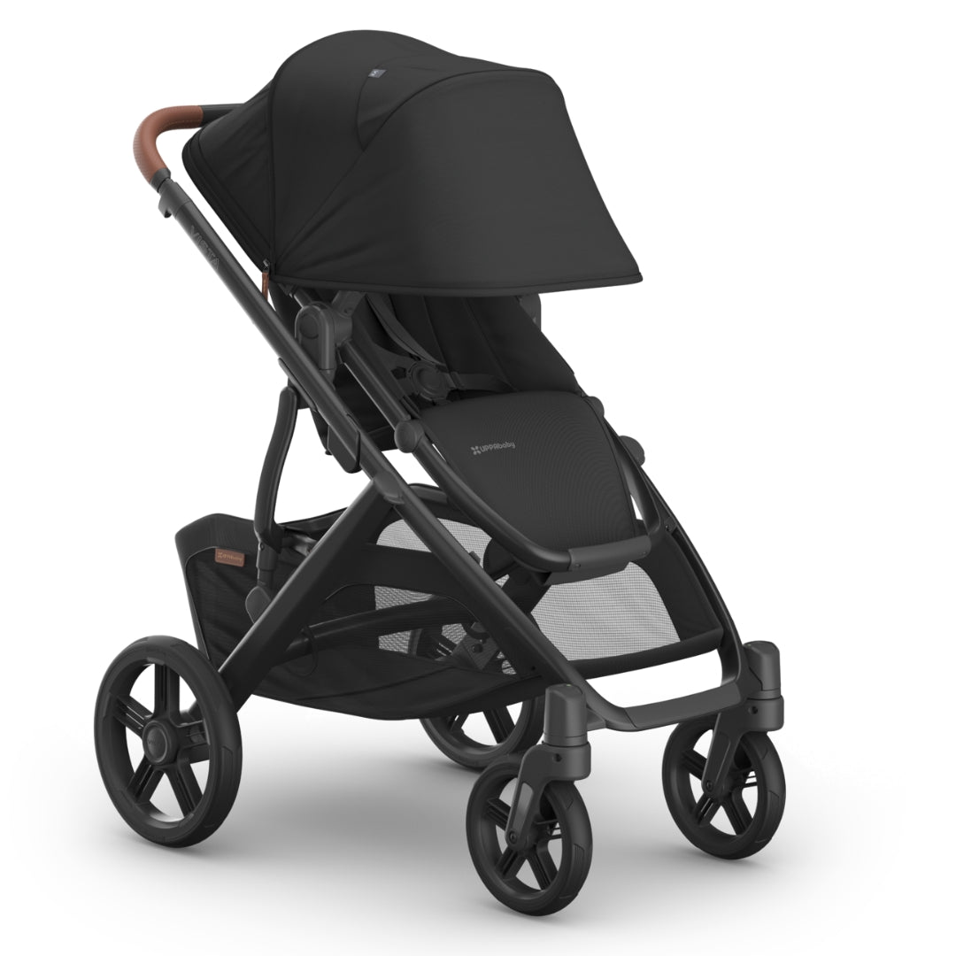 UPPAbaby Vista V3 Pram with Bassinet NORI (Charcoal/Carbon Frame/Saddle Leather)