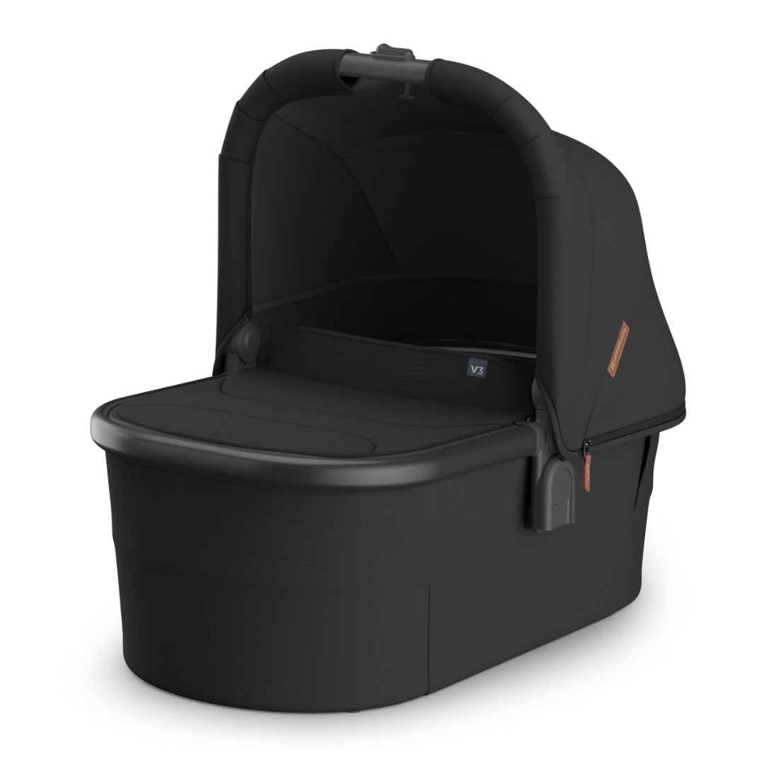UPPAbaby Vista V3 Pram with Bassinet NORI (Charcoal/Carbon Frame/Saddle Leather) + Rumble Seat V3