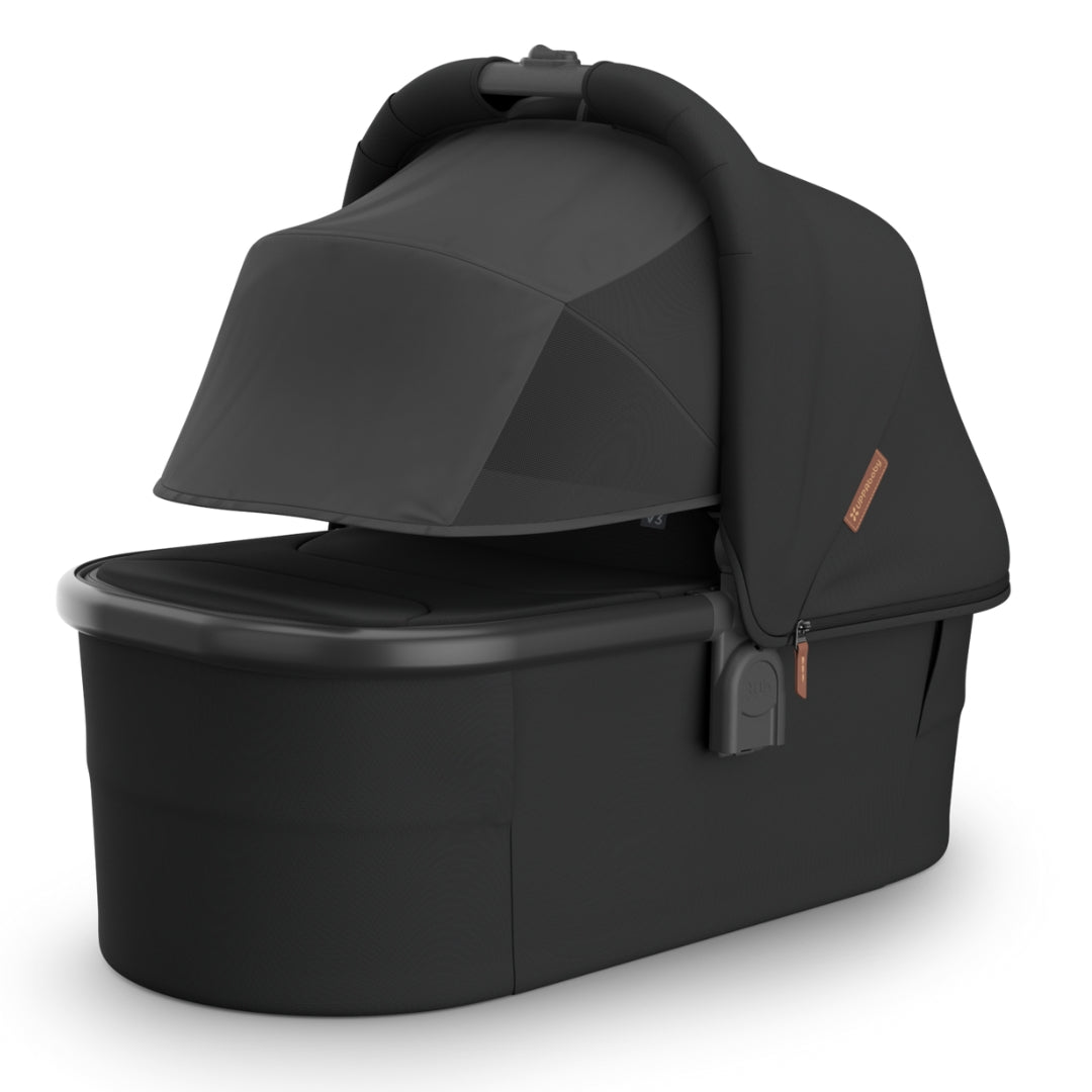UPPAbaby Vista V3 Pram with Bassinet NORI (Charcoal/Carbon Frame/Saddle Leather) + Rumble Seat V3
