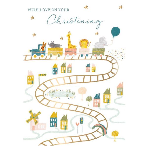 Waterlyn Ling Design Christening Greeting Card LNG_GHCH120