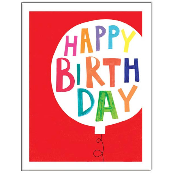 Waterlyn Paper Salad Happy Birthday Balloon Card PSL_JA1898