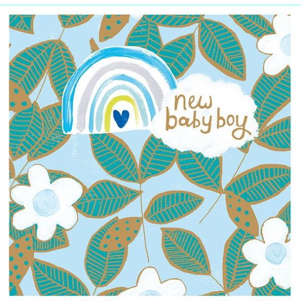 Waterlyn Paper Salad New Baby Boy Card PSL_PG2103