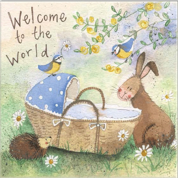 Waterlyn Welcome Baby Boy Greeting Card