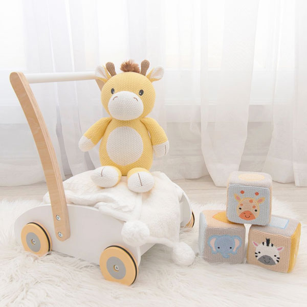 Living Textiles Whimsical Softie Toy Noah The Giraffe