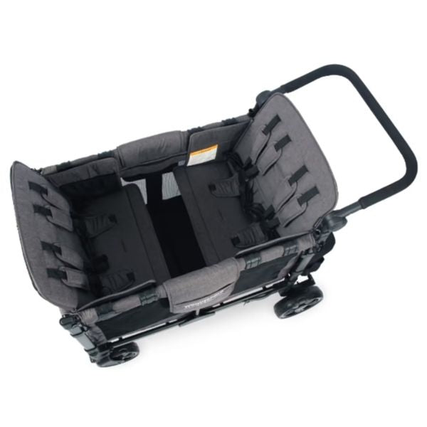 Wonderfold W4 Elite Quad Wagon Charcoal Grey with Black Frame