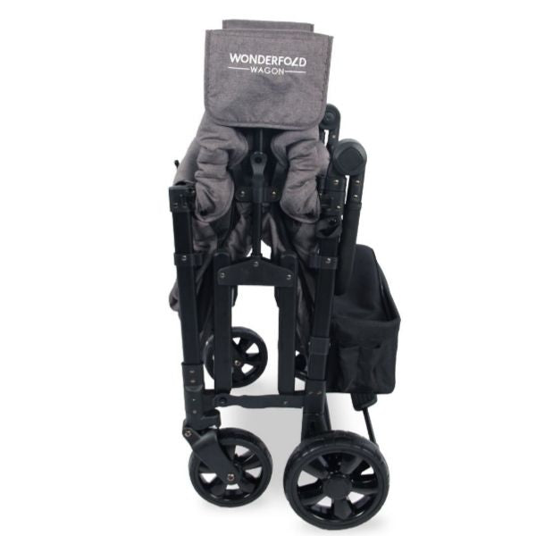 Wonderfold W4 Elite Quad Wagon Charcoal Grey with Black Frame